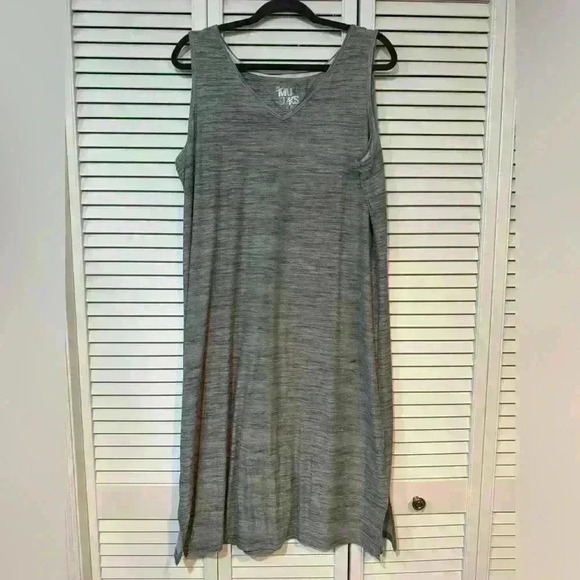 Muk Luks Dresses & Skirts - MUK LUKS Regular Cloud Knit Midi Dress A511638 Grey Size XL